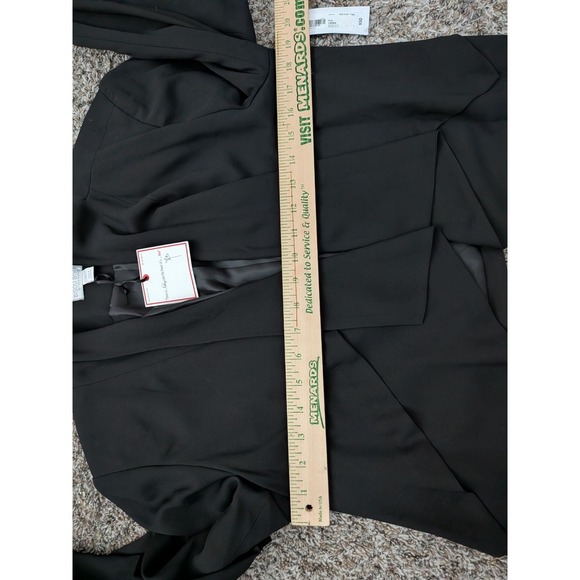 Bisou Bisou Jacket Blazer Size Large Black Womens Dressy Business NWT - Picture 11 of 12